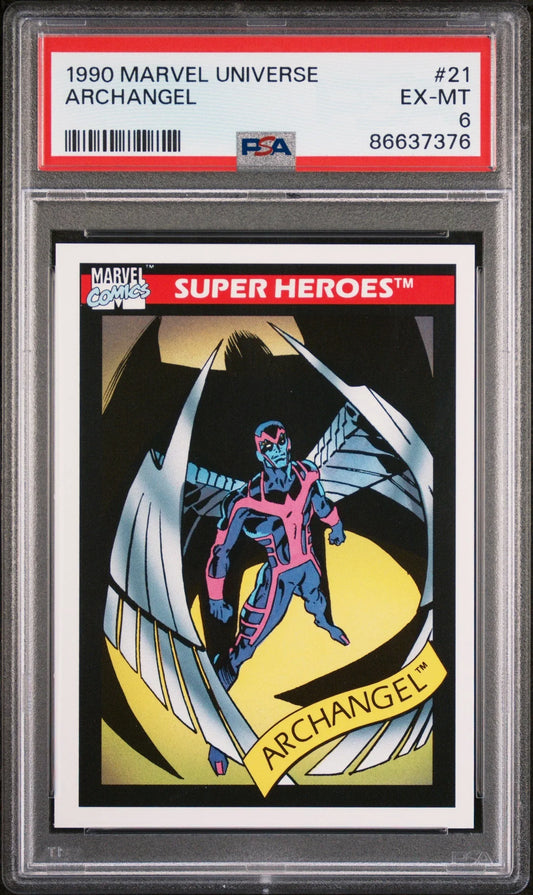 Archangel 1990 Marvel Universe Trading Card PSA 6 Graded