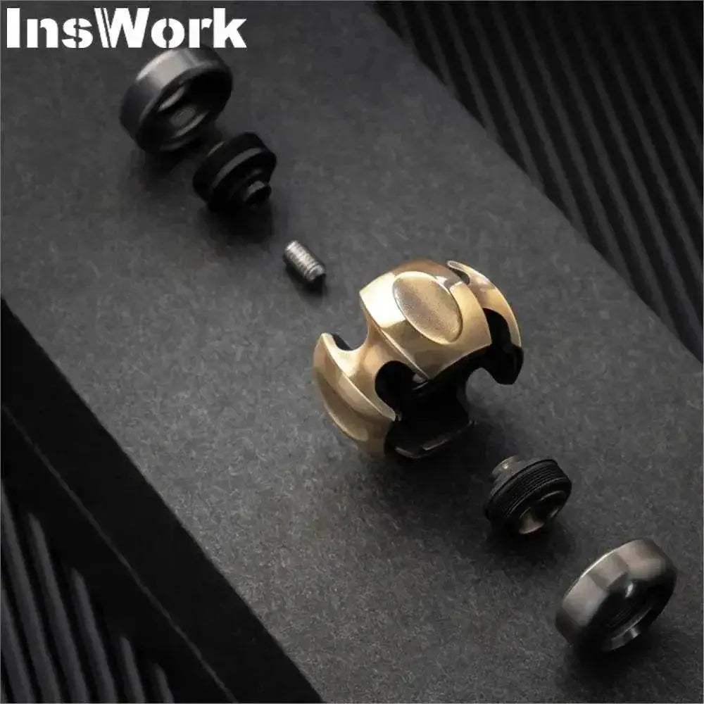 LAUTIE Fingertip Gyro NOIZ C-NANO EDC Out Of Print Decompression Luminous Metal Fidget Toy - ToylandEU