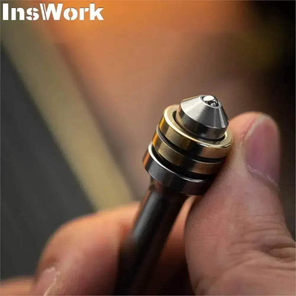 LAUTIE Fingertip Gyro NOIZ C-NANO EDC Out Of Print Decompression Luminous Metal Fidget Toy - ToylandEU