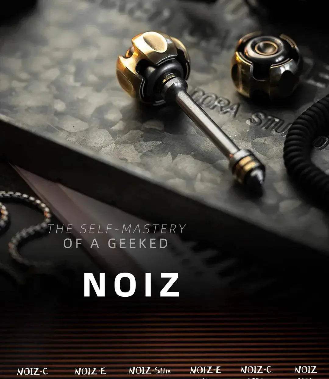 LAUTIE Fingertip Gyro NOIZ C-NANO EDC Out Of Print Decompression Luminous Metal Fidget Toy - ToylandEU