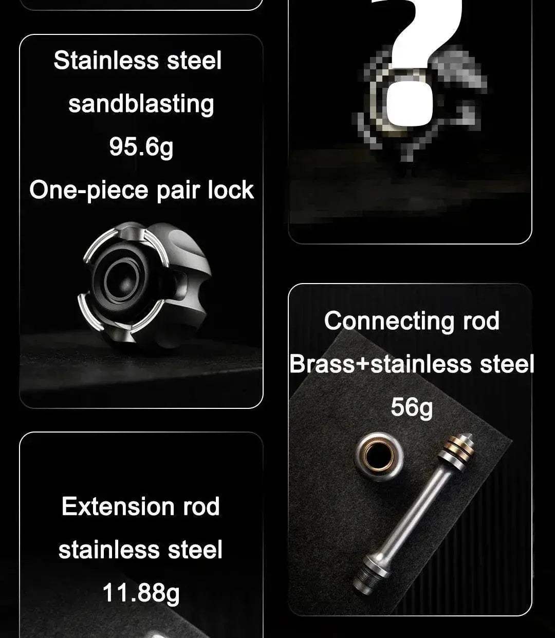LAUTIE Fingertip Gyro NOIZ C-NANO EDC Out Of Print Decompression Luminous Metal Fidget Toy - ToylandEU