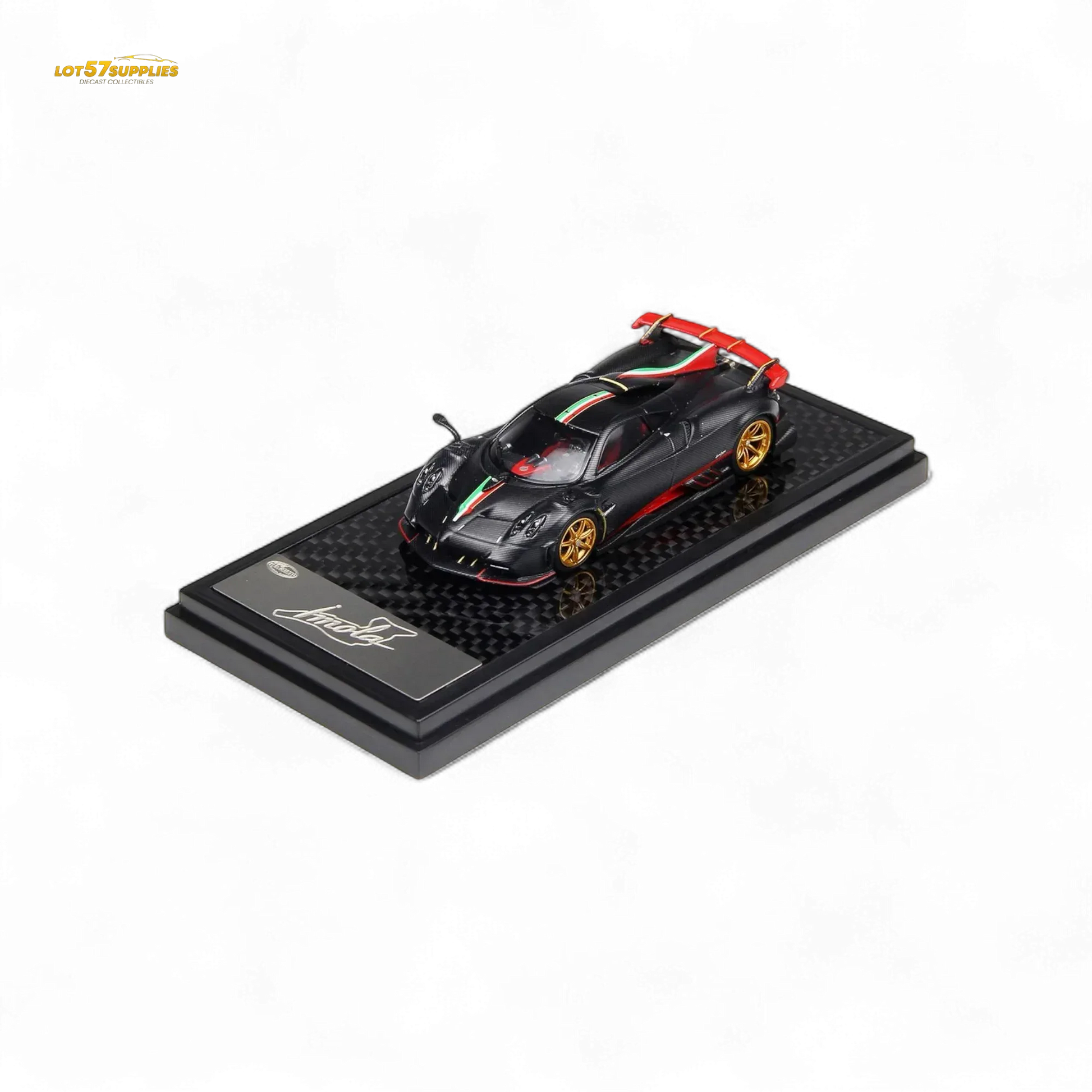 LCD Pagani Imola Diecast OneToSixtyFour Matte Black Model Limited Preorder - ToylandEU