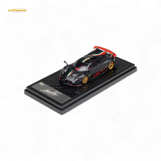 LCD Pagani Imola Diecast OneToSixtyFour Matte Black Model Limited Preorder - ToylandEU