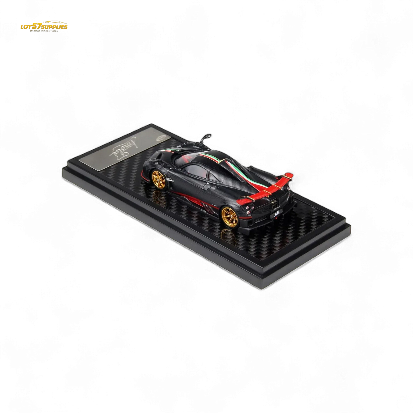 LCD Pagani Imola Diecast OneToSixtyFour Matte Black Model Limited Preorder - ToylandEU