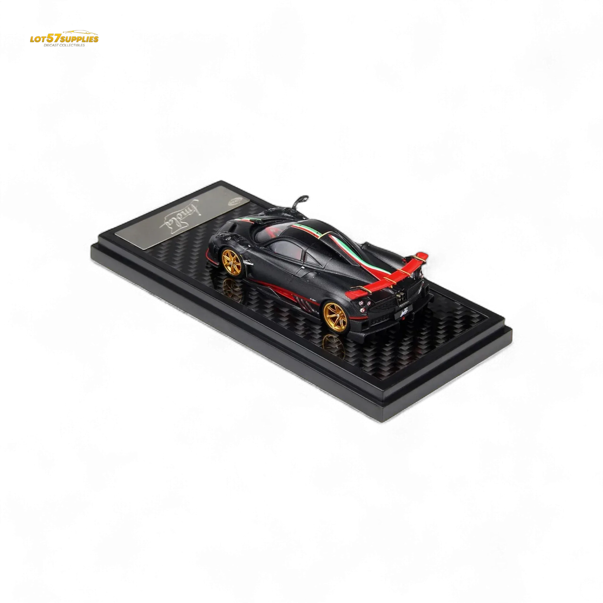 LCD Pagani Imola Diecast OneToSixtyFour Matte Black Model Limited Preorder - ToylandEU