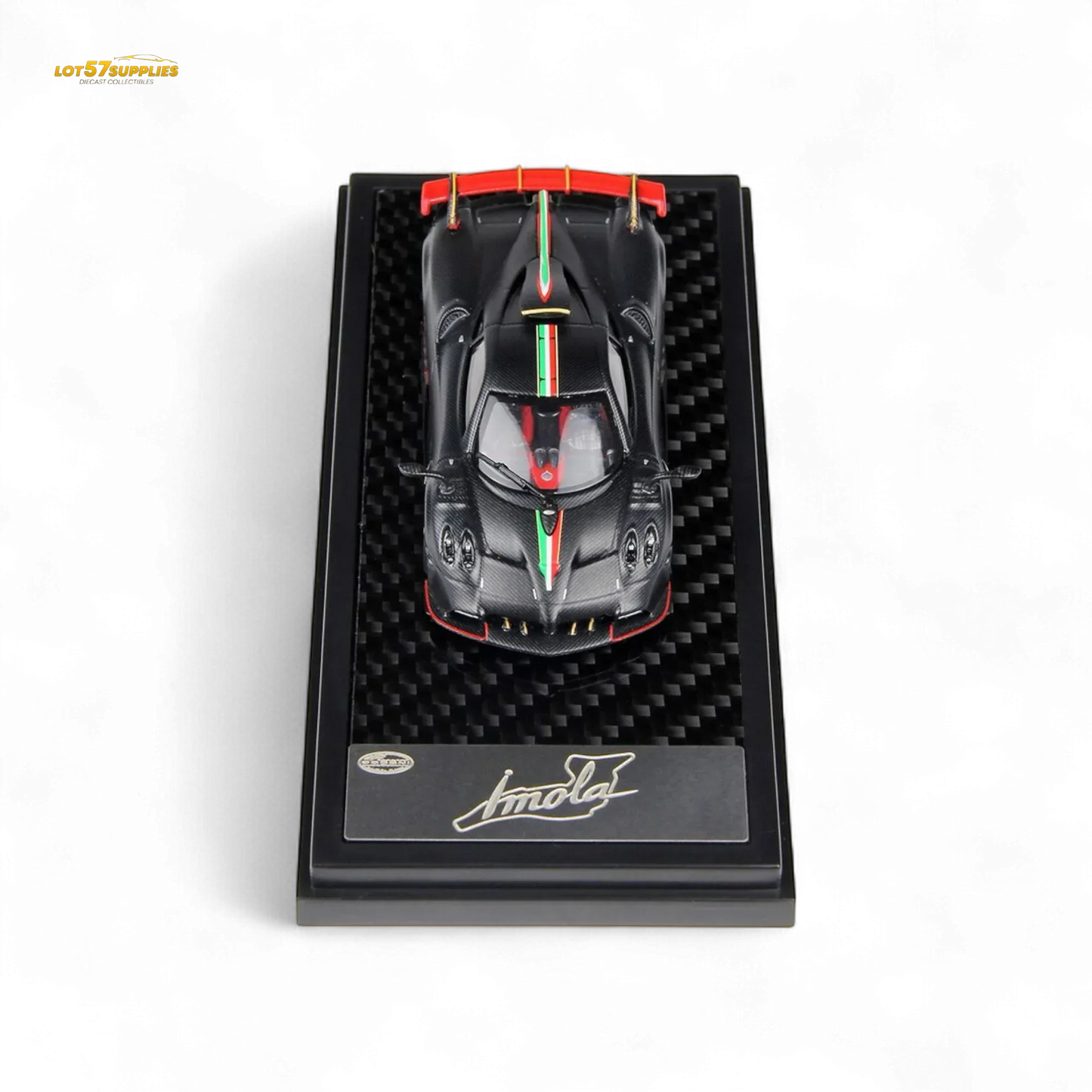 LCD Pagani Imola Diecast OneToSixtyFour Matte Black Model Limited Preorder - ToylandEU