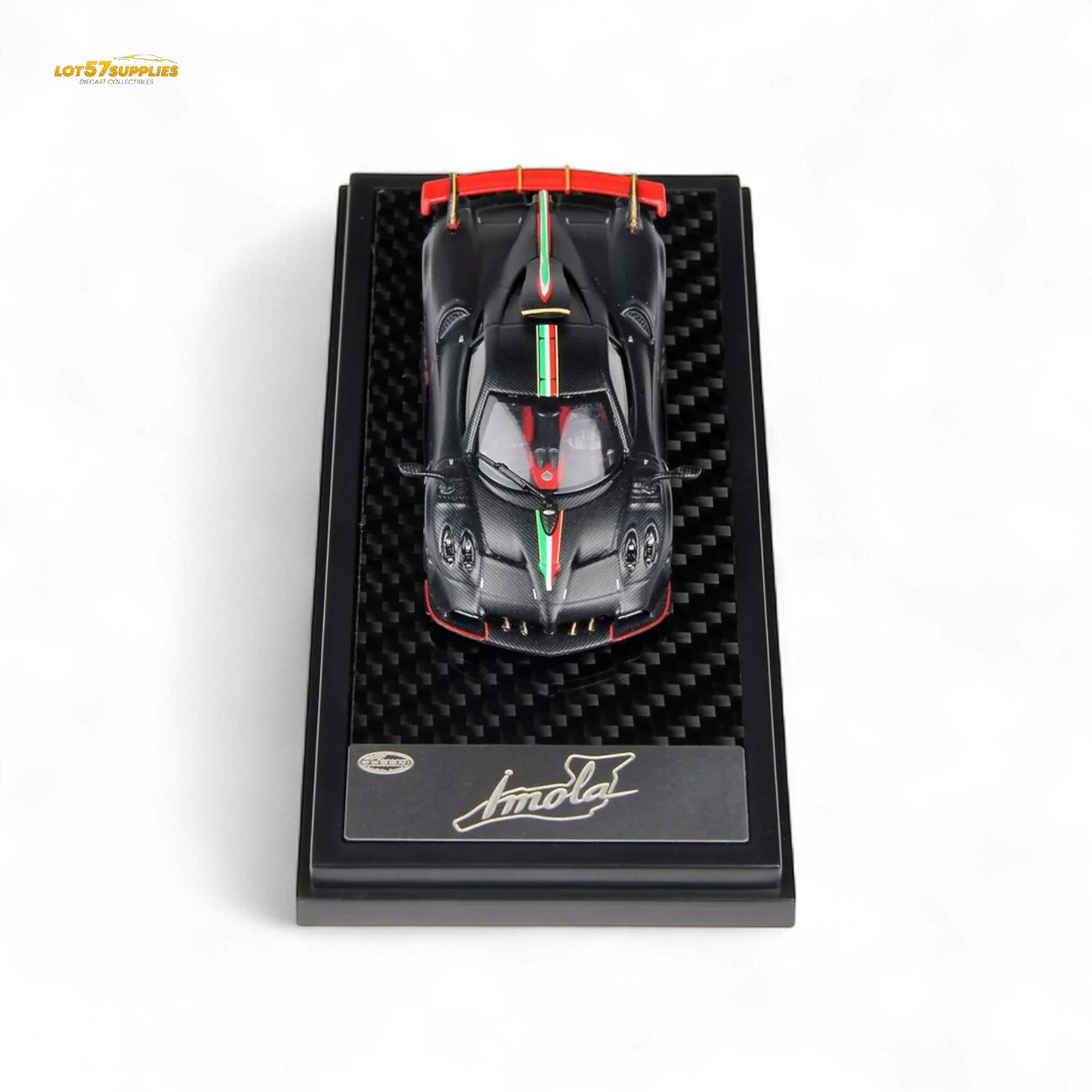 LCD Pagani Imola Diecast OneToSixtyFour Matte Black Model Limited Preorder - ToylandEU