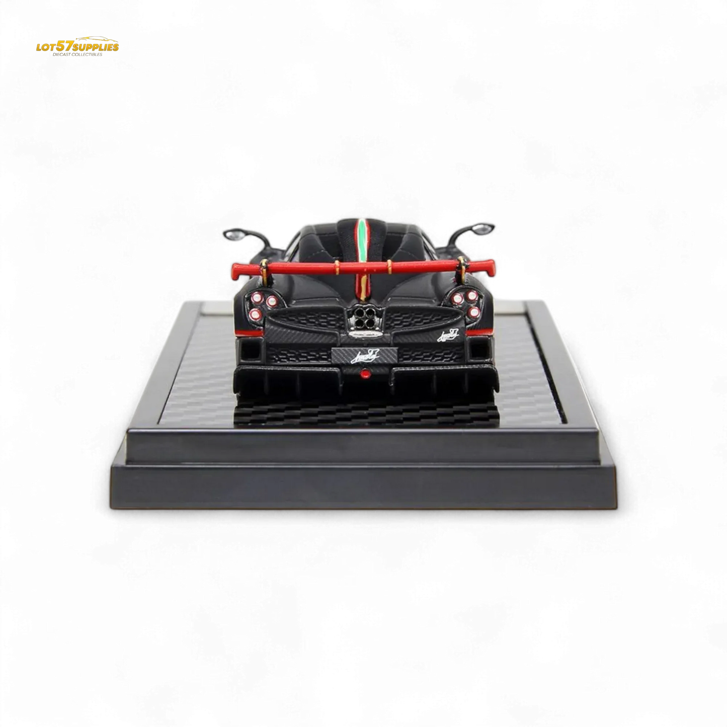 LCD Pagani Imola Diecast OneToSixtyFour Matte Black Model Limited Preorder - ToylandEU
