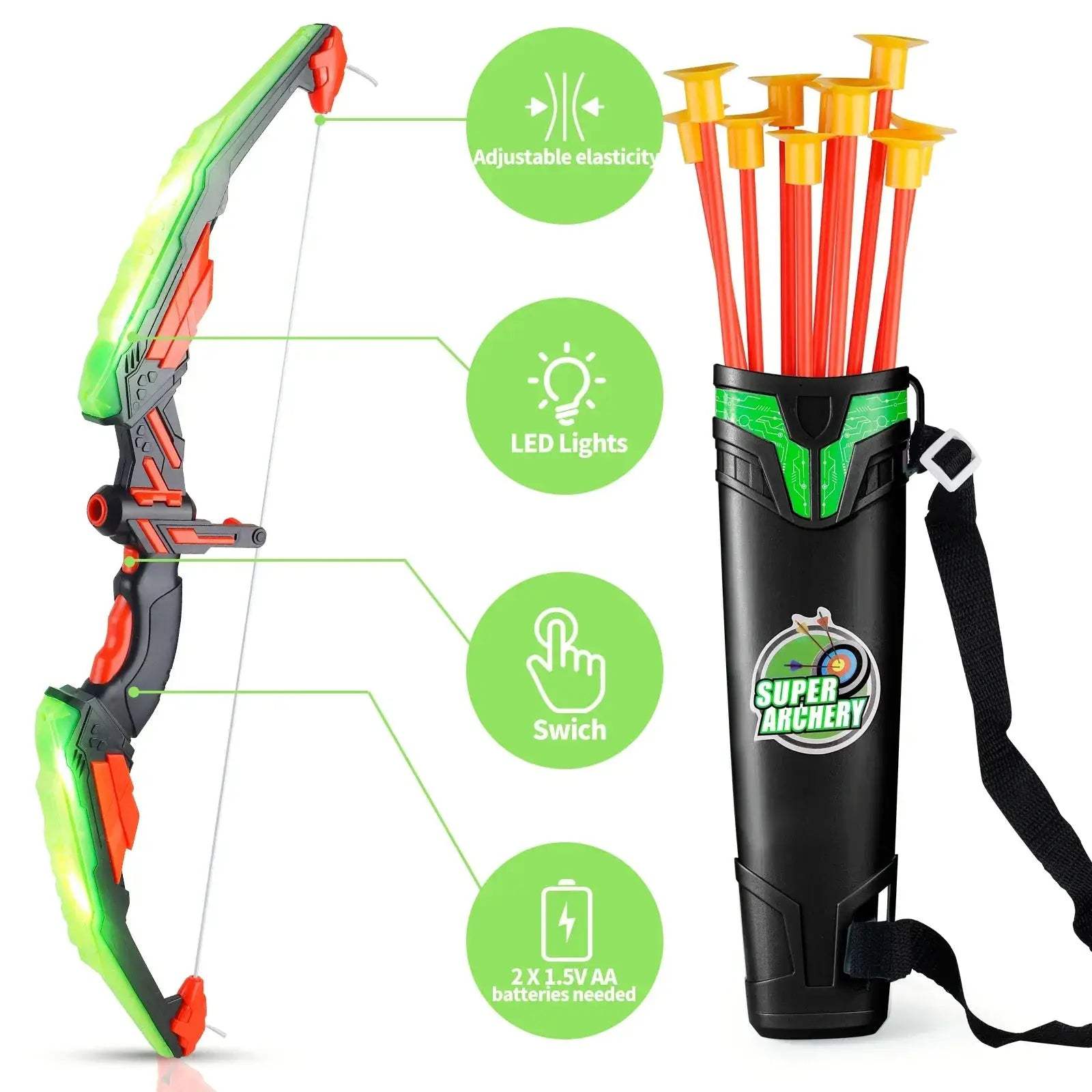  LED Archery Toy Set For Outdoor Adventure And Party Fun -  ToylandEU™