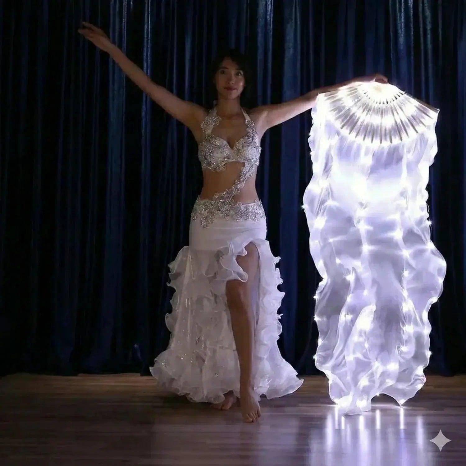  LED Belly Dance Fan 126 LEDs Dazzling Stage Show -  ToylandEU™