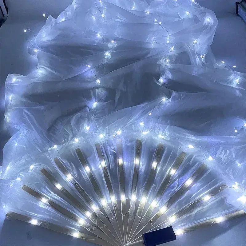  LED Silk Fans Belly Dancing 150cm Gradient Color Performance -  ToylandEU™