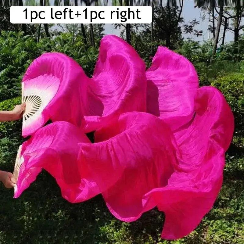  LED Silk Fans Belly Dancing 150cm Gradient Color Performance -  ToylandEU™