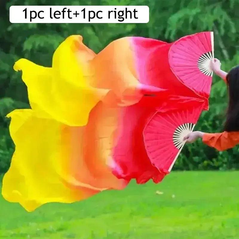  LED Silk Fans Belly Dancing 150cm Gradient Color Performance -  ToylandEU™