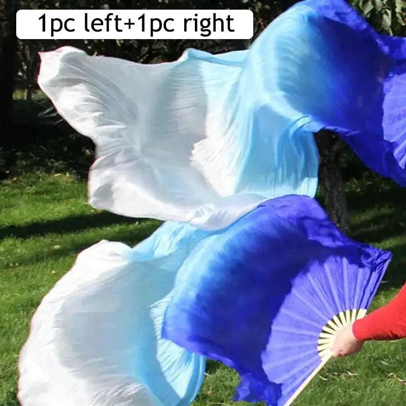  LED Silk Fans Belly Dancing 150cm Gradient Color Performance -  ToylandEU™