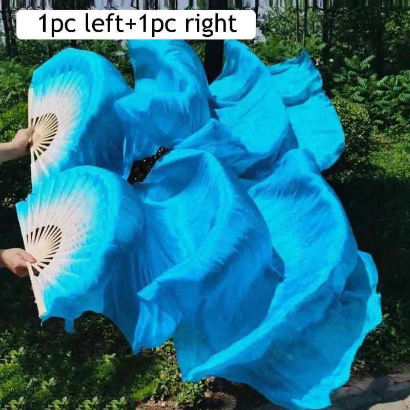  LED Silk Fans Belly Dancing 150cm Gradient Color Performance -  ToylandEU™
