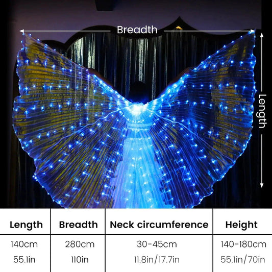  LED Belly Dance Wings Light Up Telescopic Sticks -  ToylandEU™