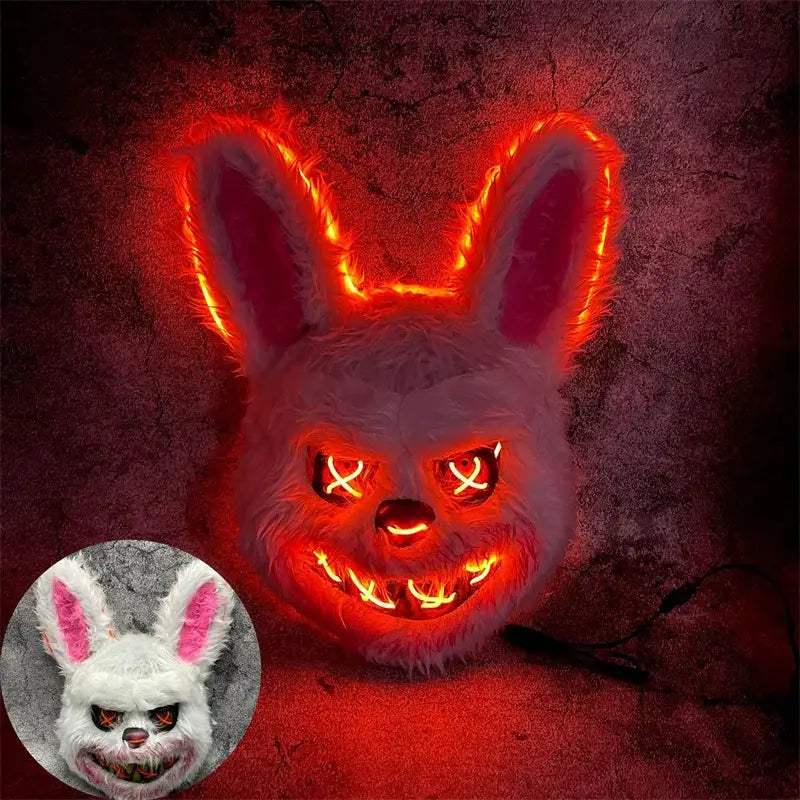  LED Bunny Mask Battery Free For Halloween Cosplay -  ToylandEU™
