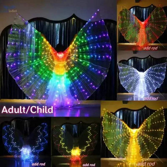 LED Butterfly Wings Costume For Kids Glittering Stage Performance - ToylandEU