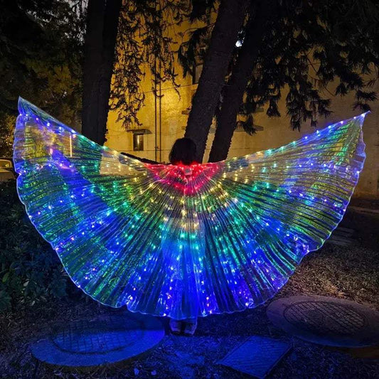 LED Butterfly Wings Costume for Stage Performance with Colorful Glow - ToylandEU