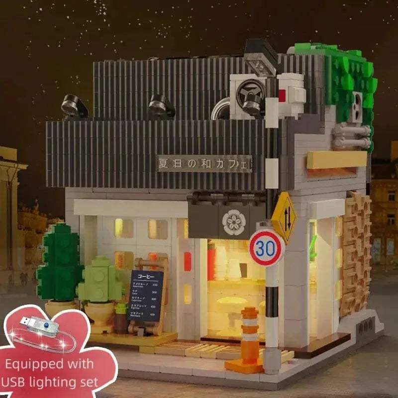 LED City Japanese Street View Building Blocks For Display - ToylandEU