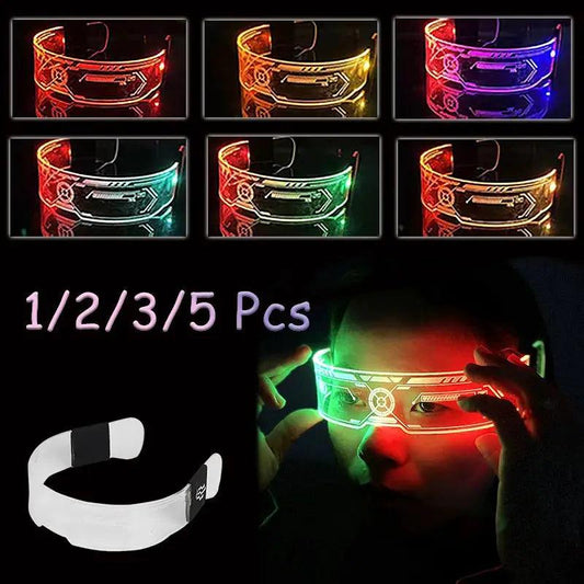  LED Colorful Glowing Glasses Neon Party Premium Glow -  ToylandEU™
