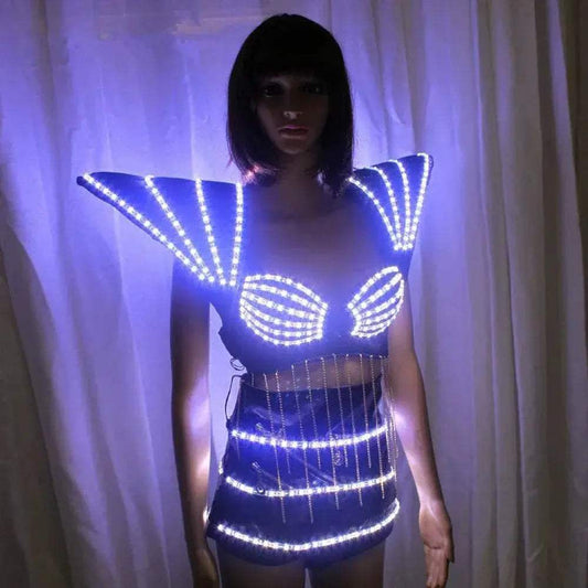 LED Costumes Suits Clothes Bra For Holiday Show Performance - ToylandEU