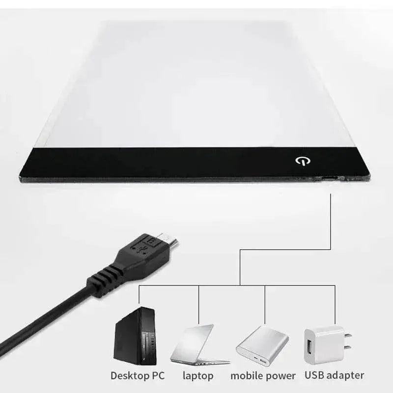  A4 Level Dimmable LED Drawing Copy Pad Board Educational Kids Toy Painting Creative Gifts for Children -  ToylandEU™