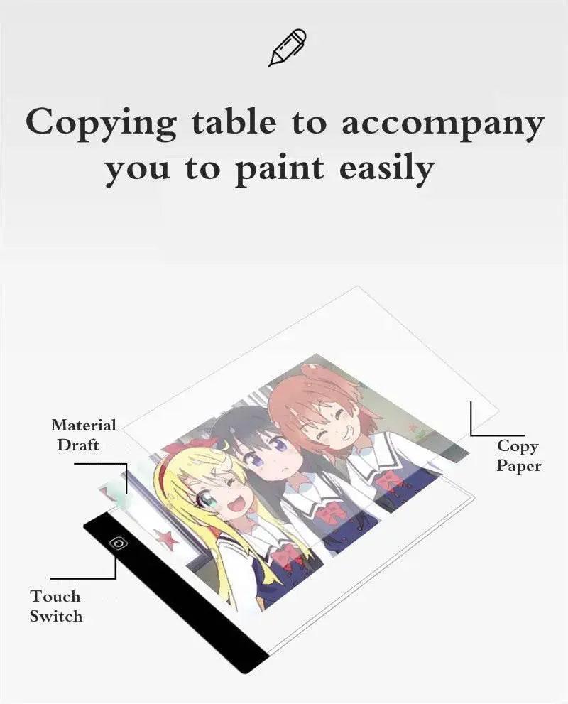  A4 Level Dimmable LED Drawing Copy Pad Board Educational Kids Toy Painting Creative Gifts for Children -  ToylandEU™