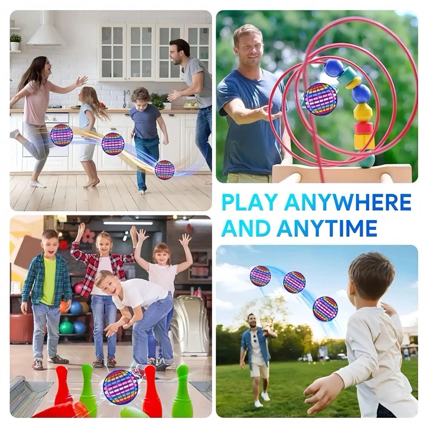  LED Flying Ball Hover Orb Bright LEDs Toy -  ToylandEU™