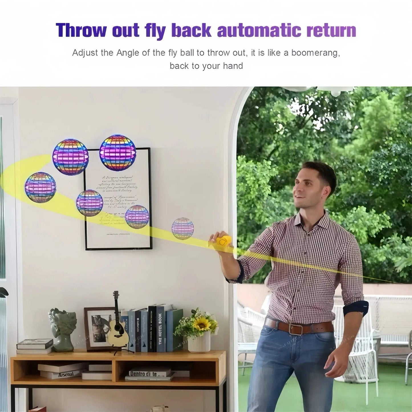 LED Flying Ball Hover Orb With Bright LEDs For Fun - ToylandEU