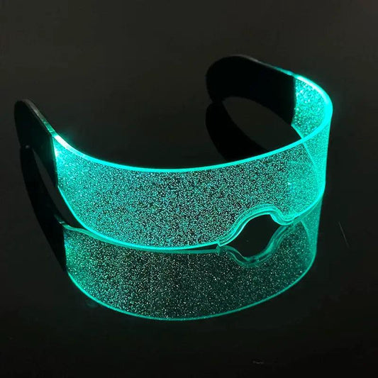  LED Glasses For Rave Parties Pulsing Lights Deluxe -  ToylandEU™