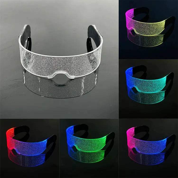 LED Glasses For Rave Parties Pulsing Lights Deluxe -  ToylandEU™