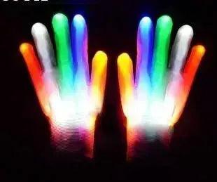  LED Gloves Neon Skull Flashing Lights For Halloween -  ToylandEU™