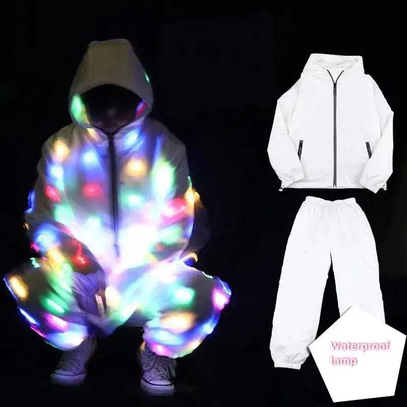 LED Glow Dancing Costume Jacket And Pants Set For Kids - ToylandEU