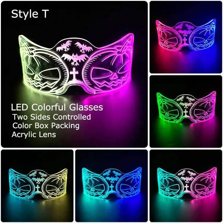 LED Glow Glasses Light Up Party Eyewear Halloween -  ToylandEU™