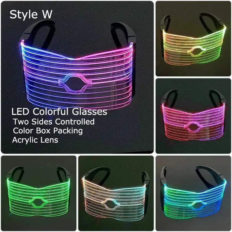  LED Glow Glasses Light Up Party Eyewear Halloween -  ToylandEU™