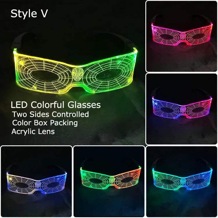  LED Glow Glasses Light Up Party Eyewear Halloween -  ToylandEU™