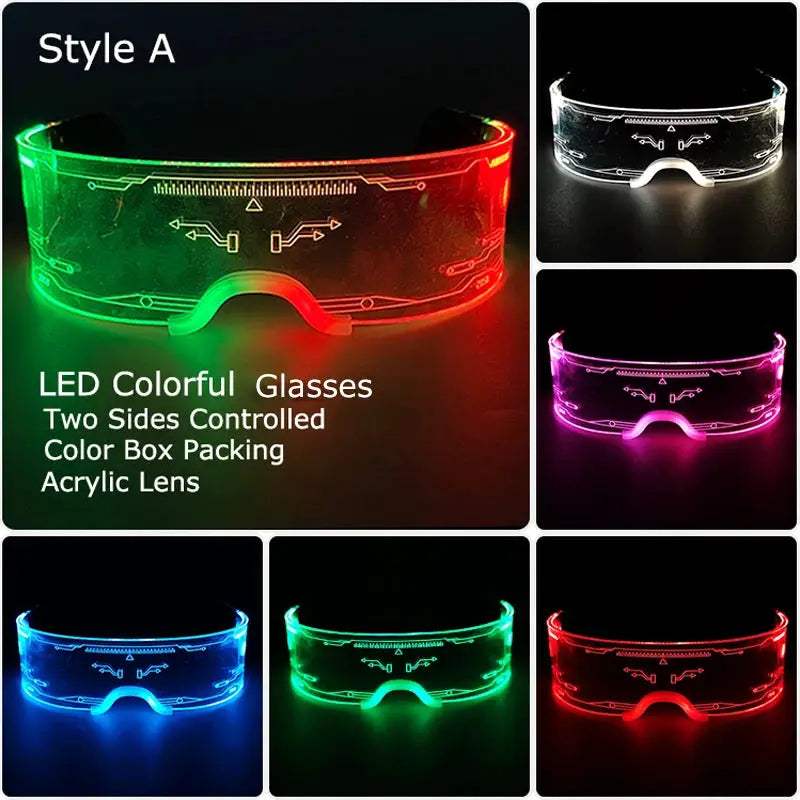  LED Glow Glasses Light Up Party Eyewear Halloween -  ToylandEU™