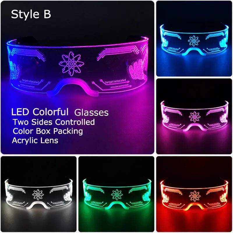  LED Glow Glasses Light Up Party Eyewear Halloween -  ToylandEU™