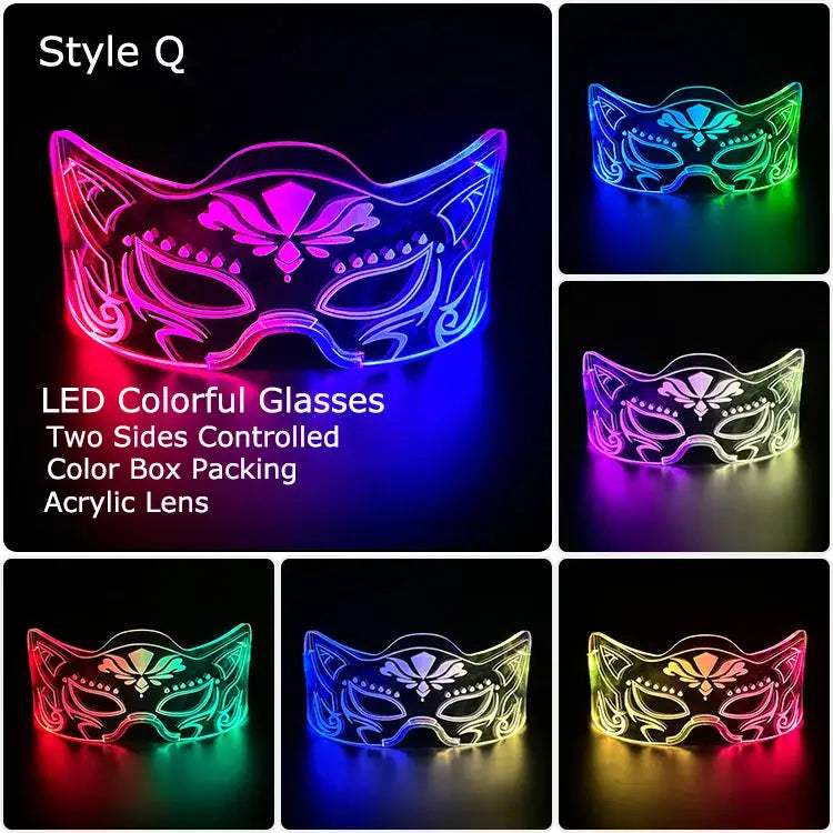  LED Glow Glasses Light Up Party Eyewear Halloween -  ToylandEU™