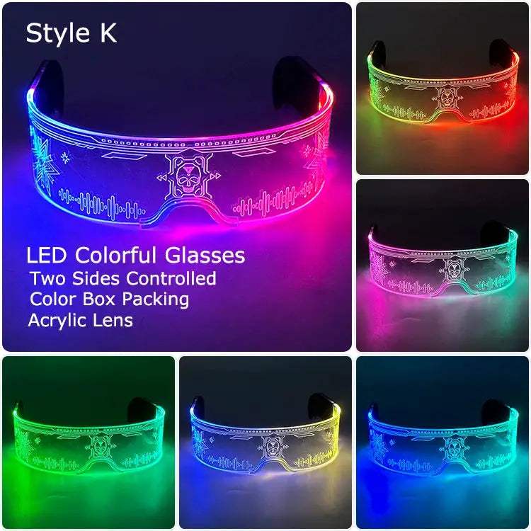  LED Glow Glasses Light Up Party Eyewear Halloween -  ToylandEU™