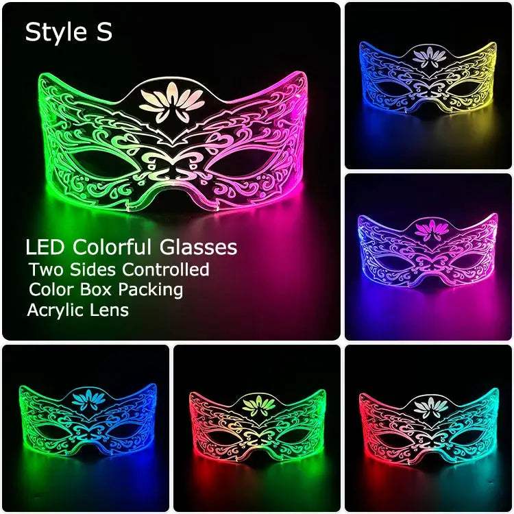  LED Glow Glasses Light Up Party Eyewear Halloween -  ToylandEU™