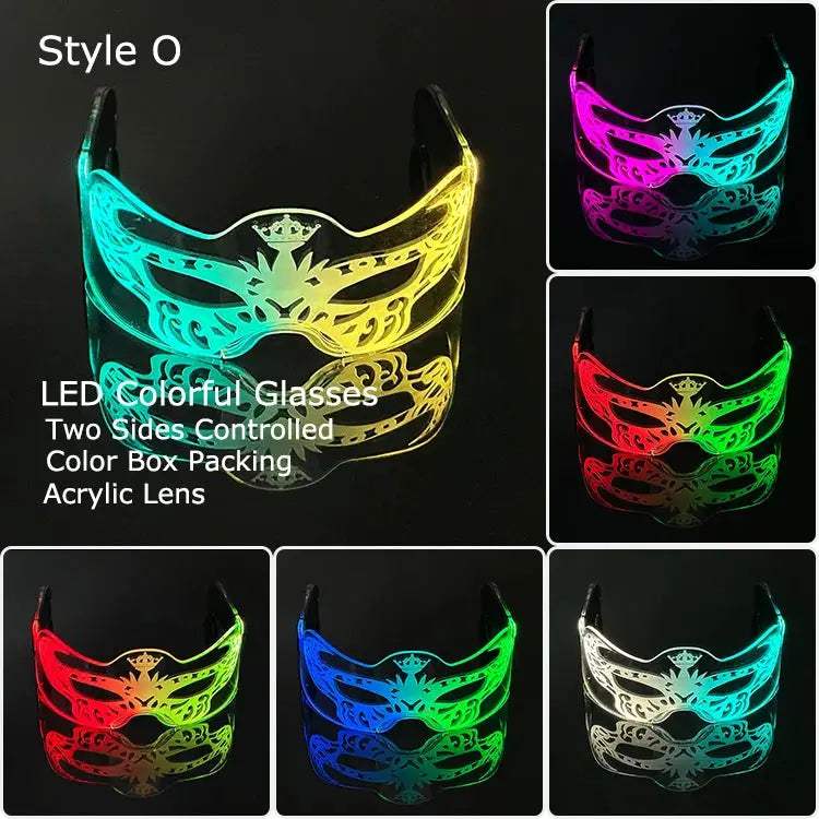  LED Glow Glasses Light Up Party Eyewear Halloween -  ToylandEU™