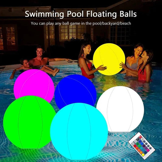 LED Inflatable Beach Ball Glow For Pool Parties Bright -  ToylandEU™