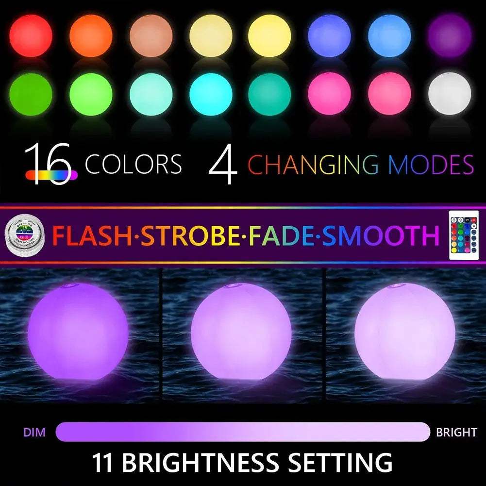  LED Inflatable Beach Ball Glow For Pool Parties Bright -  ToylandEU™