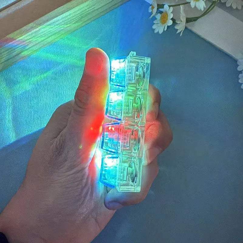 LED Keyboard Fidget Keychain | Crystal Switch | Toylandeu™