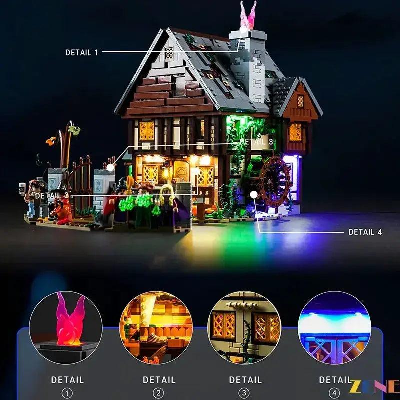  Light Kit for Disney Hocus Pocus Sanderson Sisters' Cottage #21341 Halloween -  ToylandEU™