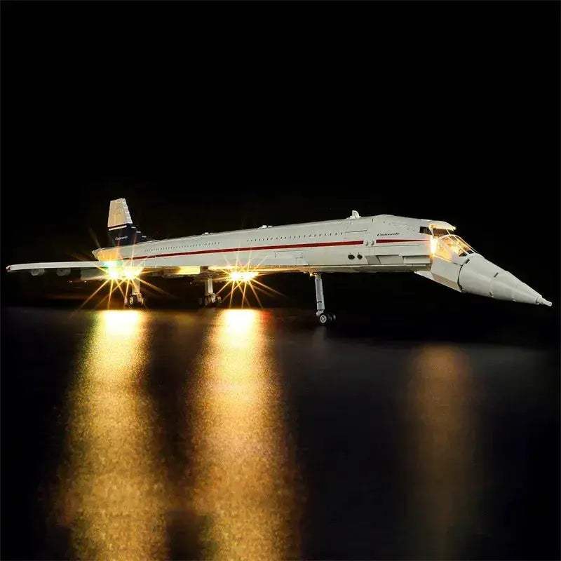 LED Light Kit for LEGO Concorde 10318 with Easy Installation - ToylandEU