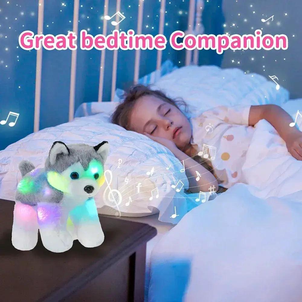  LED Light Musical Dog Plush Toy 32cm Soft Gift -  ToylandEU™