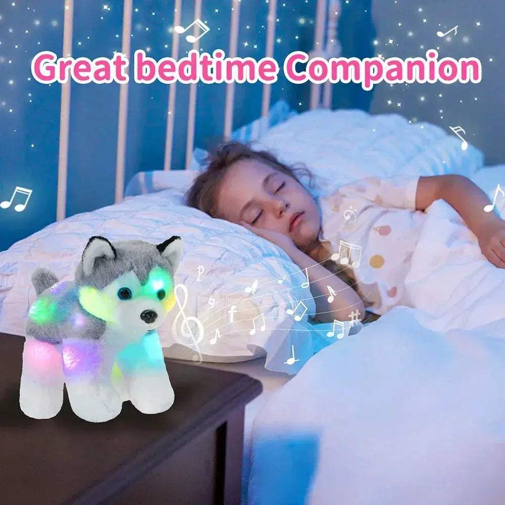 LED Light Musical Dog Plush Toy 32cm Super Soft Gift - ToylandEU